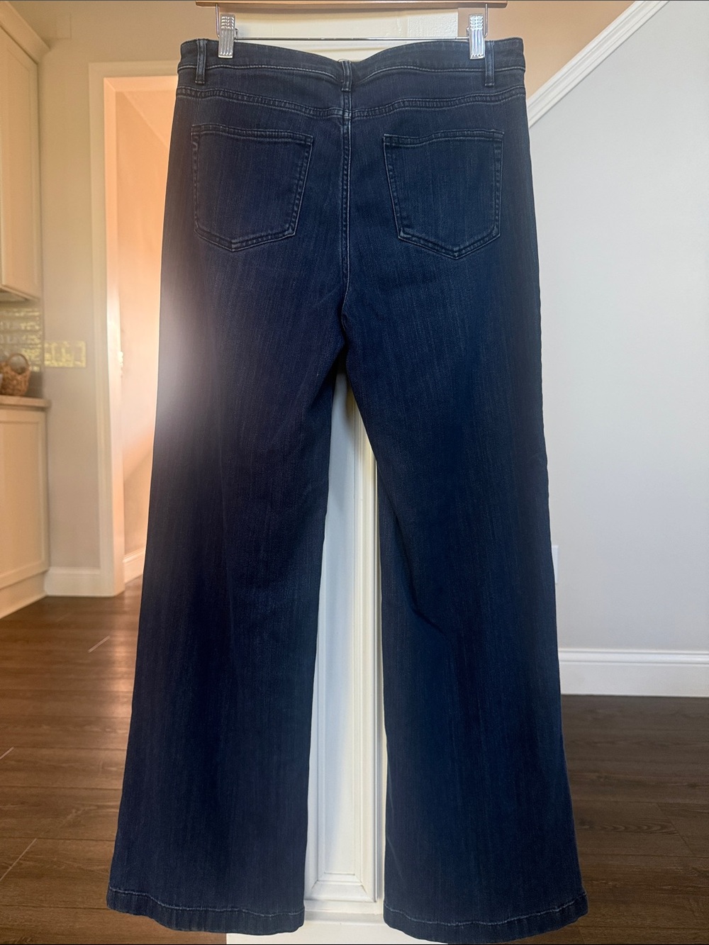 J. Jill Denim Smooth Fit Full Leg Dark Blue High-Rise Jeans 10 - Picture 6 of 7